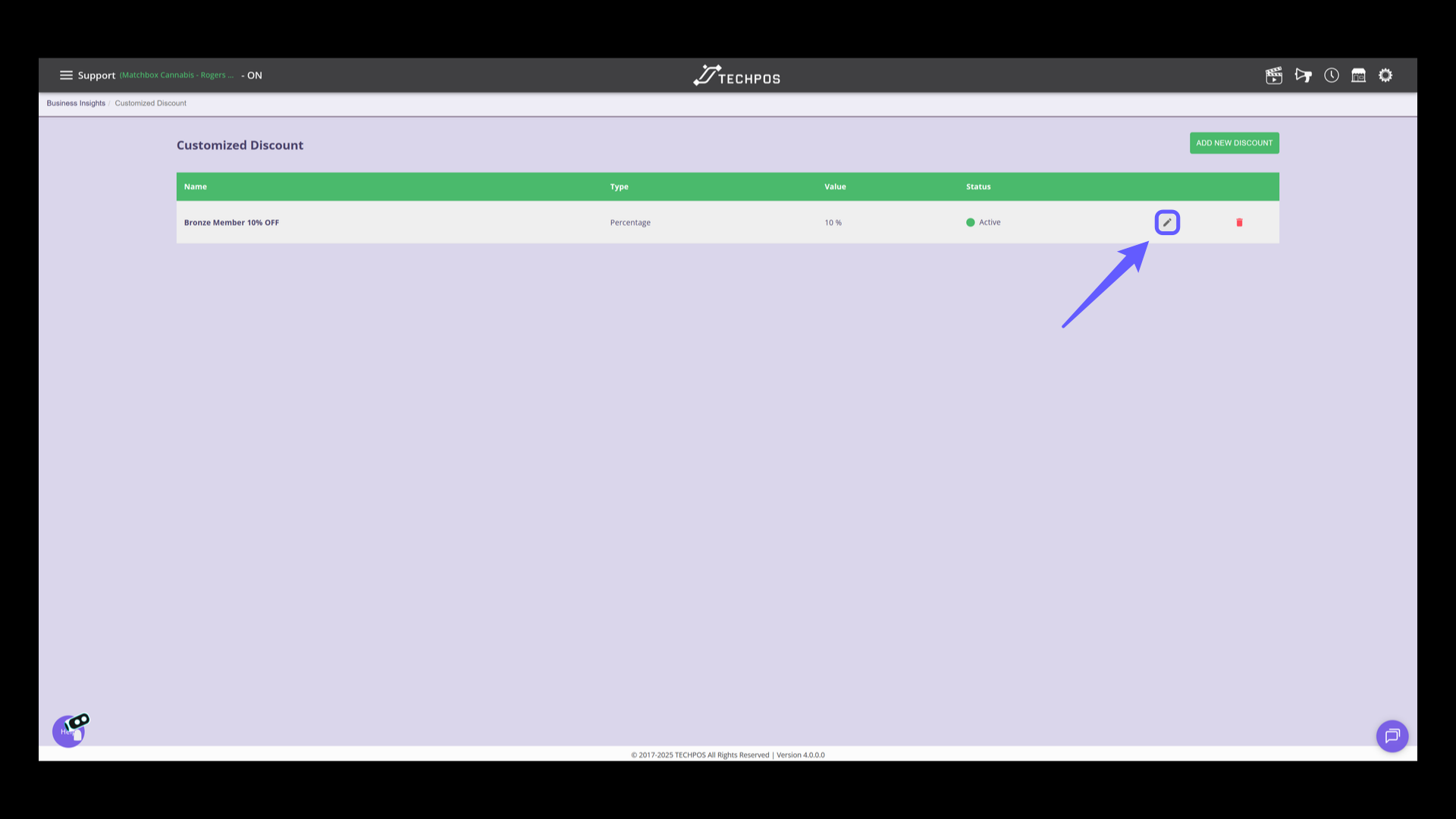 Edit or Create Discount