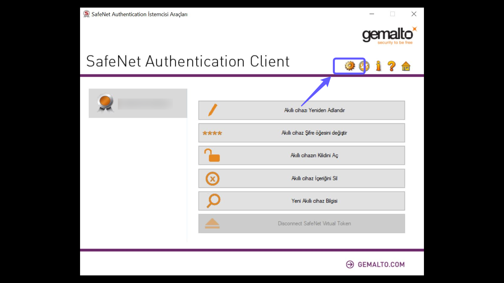 Accessing Certificate Information via the SafeNet Application