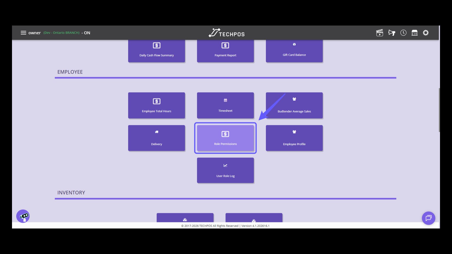 Manage Role Permissions Report