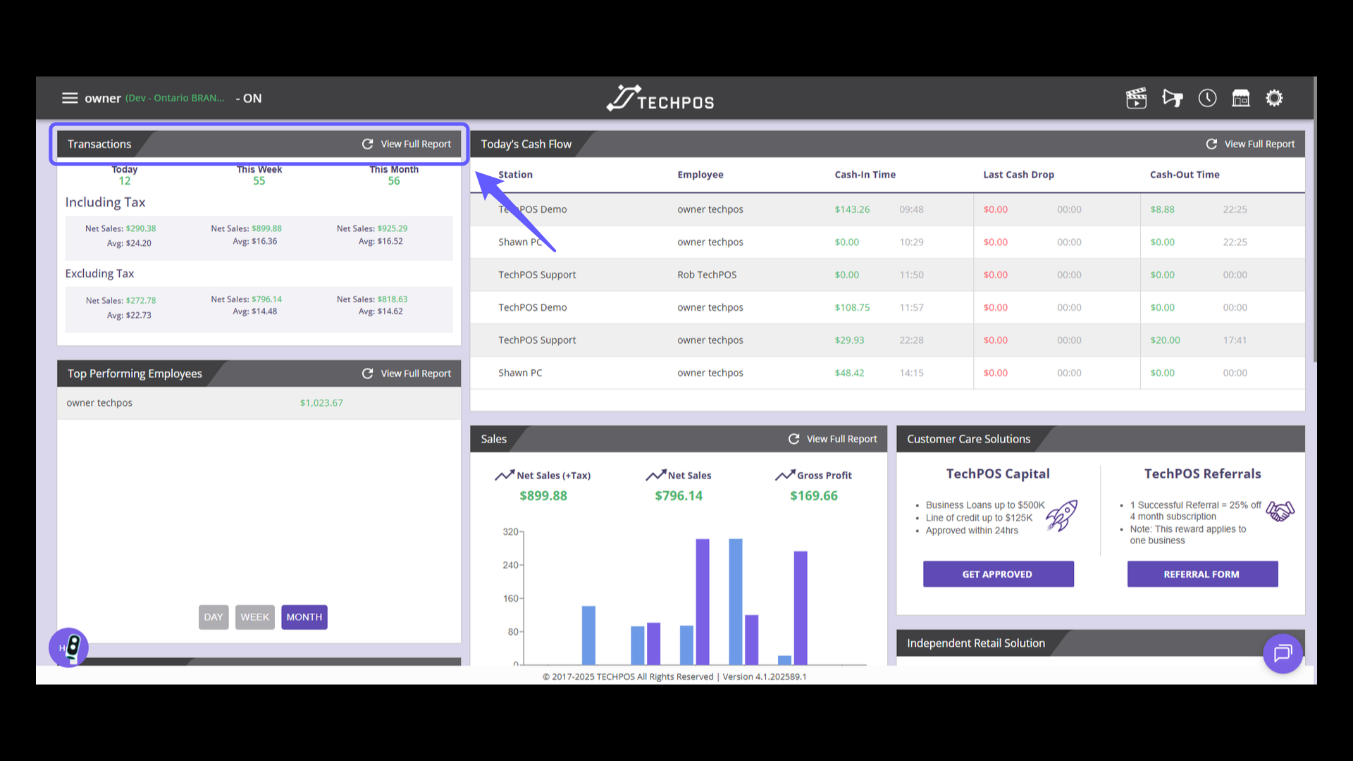 Full Transactions Overview