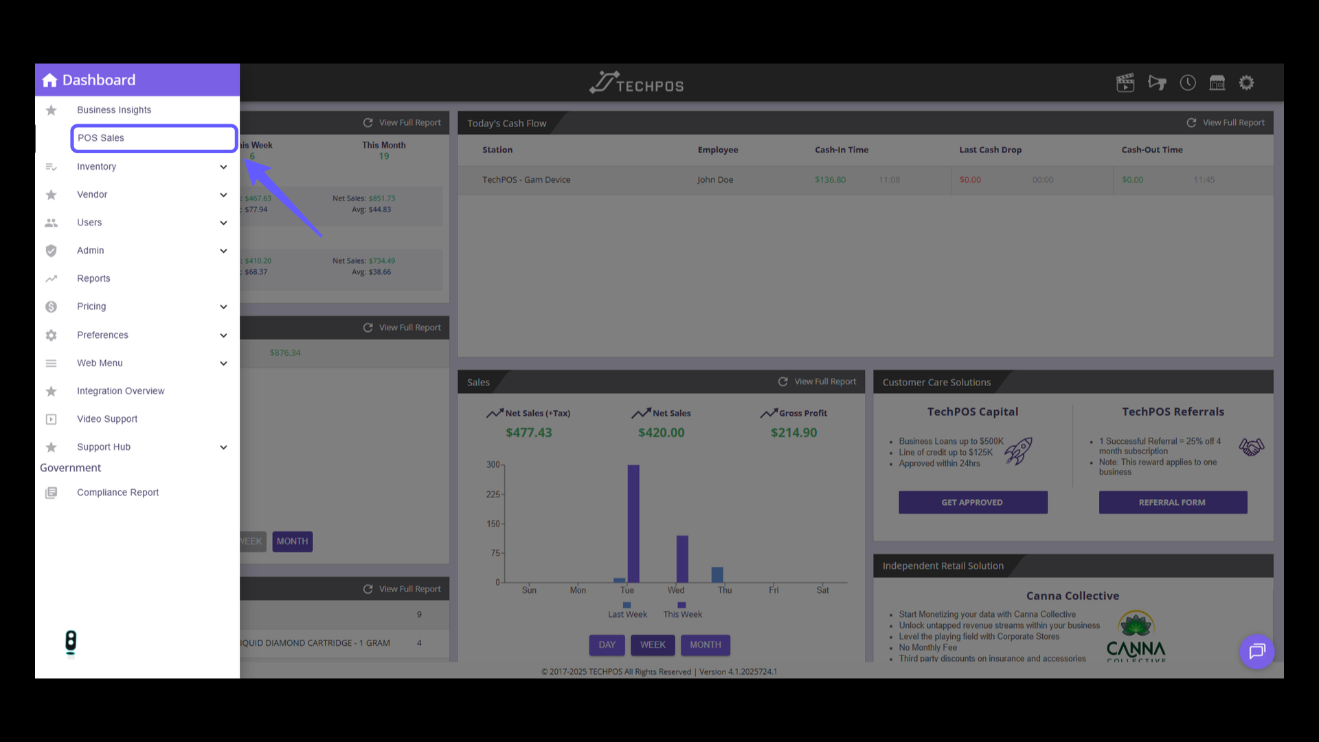 Access POS Sales