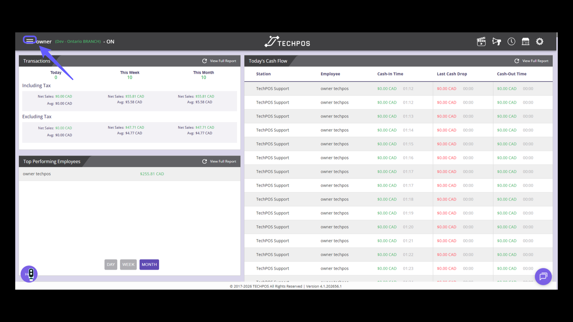 Access Menu