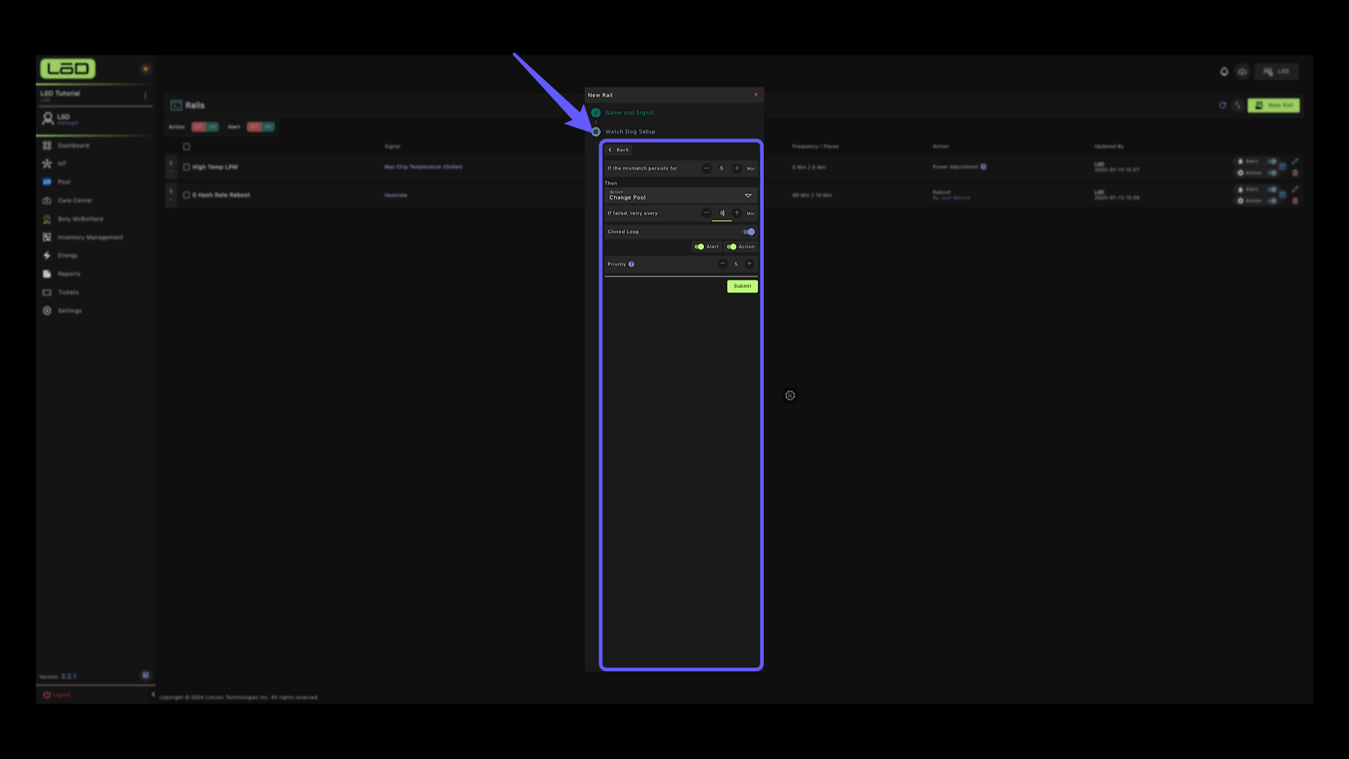 Watch Dog Setup Configuration