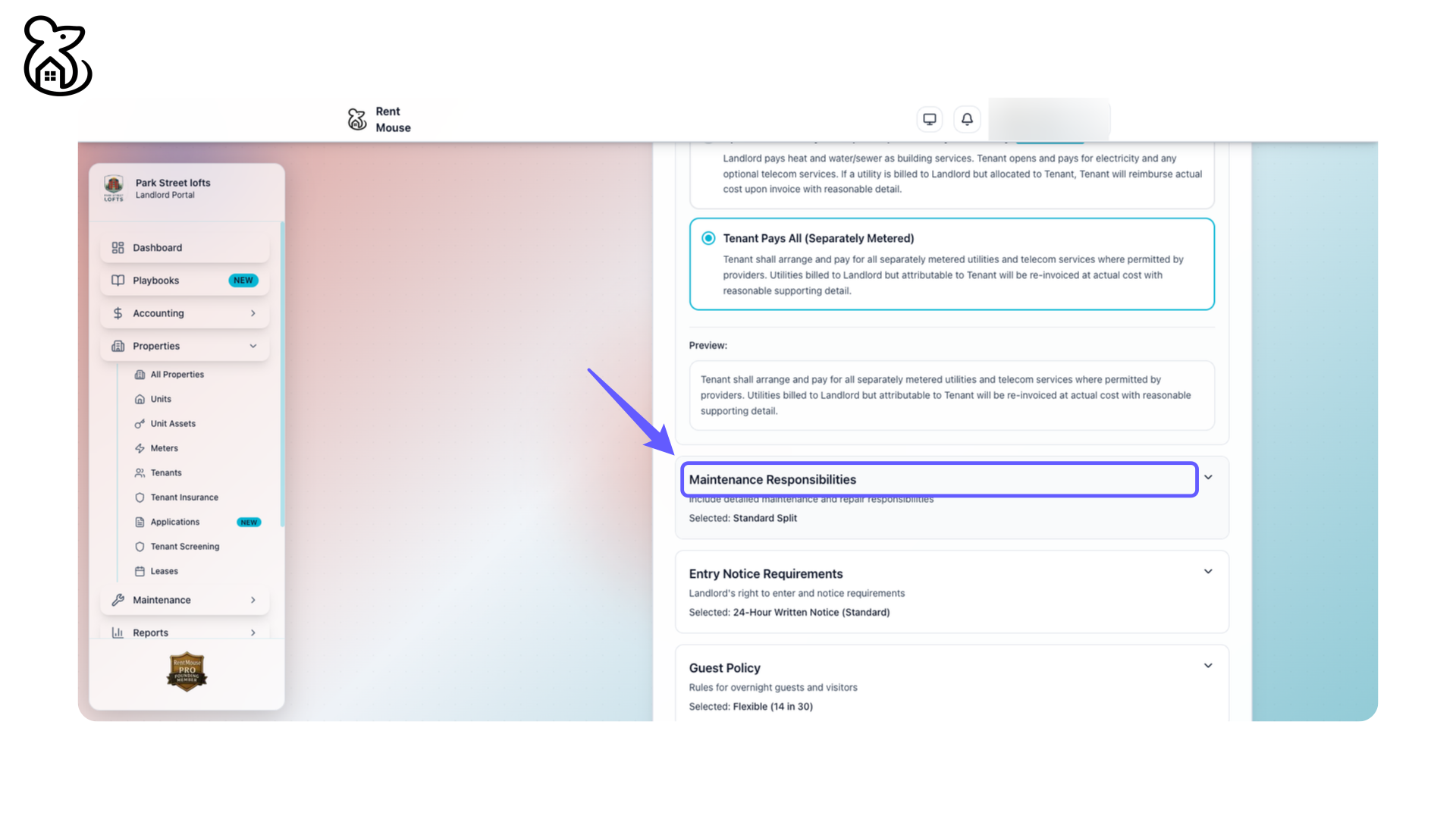 Define Maintenance Duties