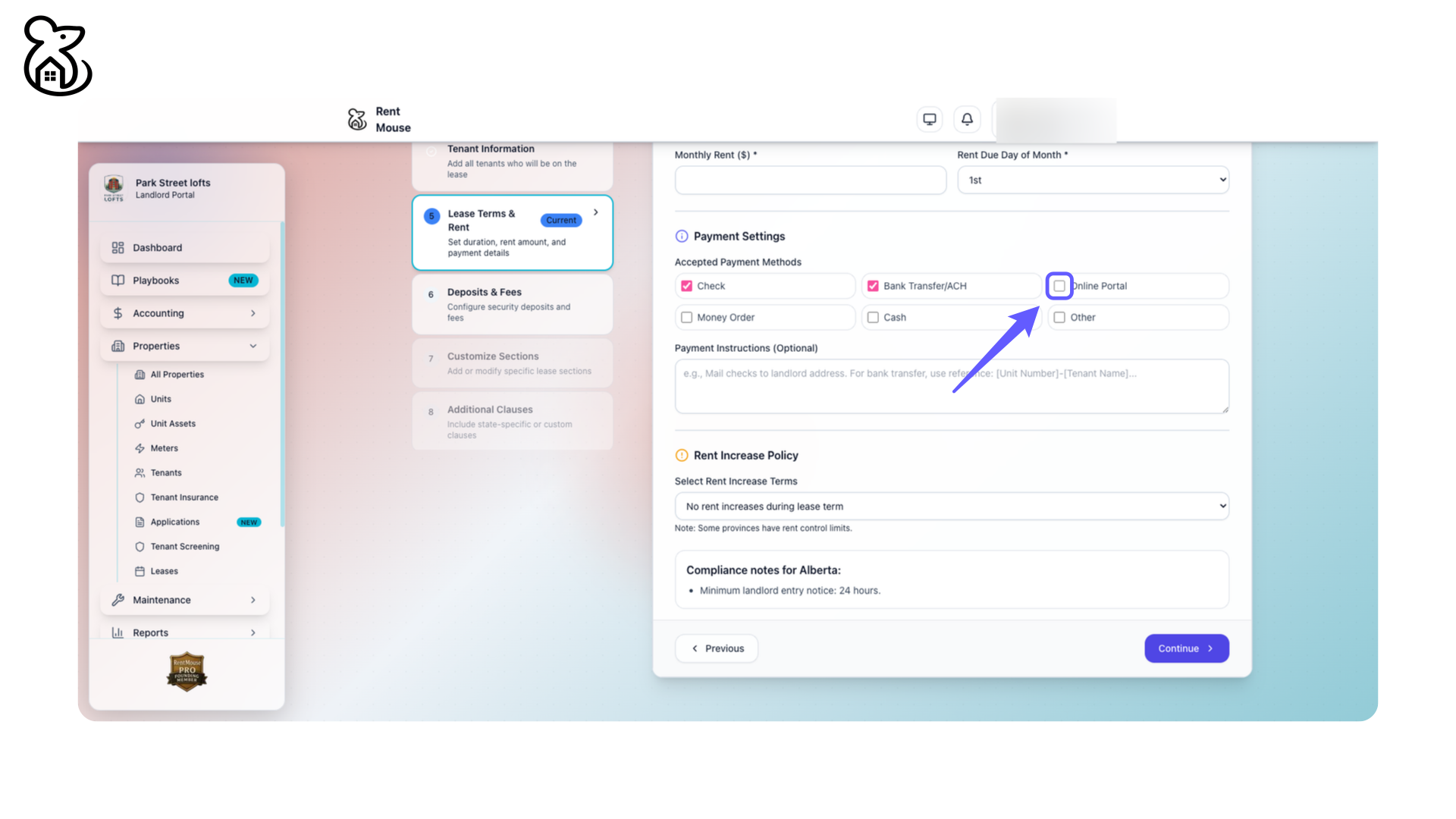 Enable Online Portal Payment