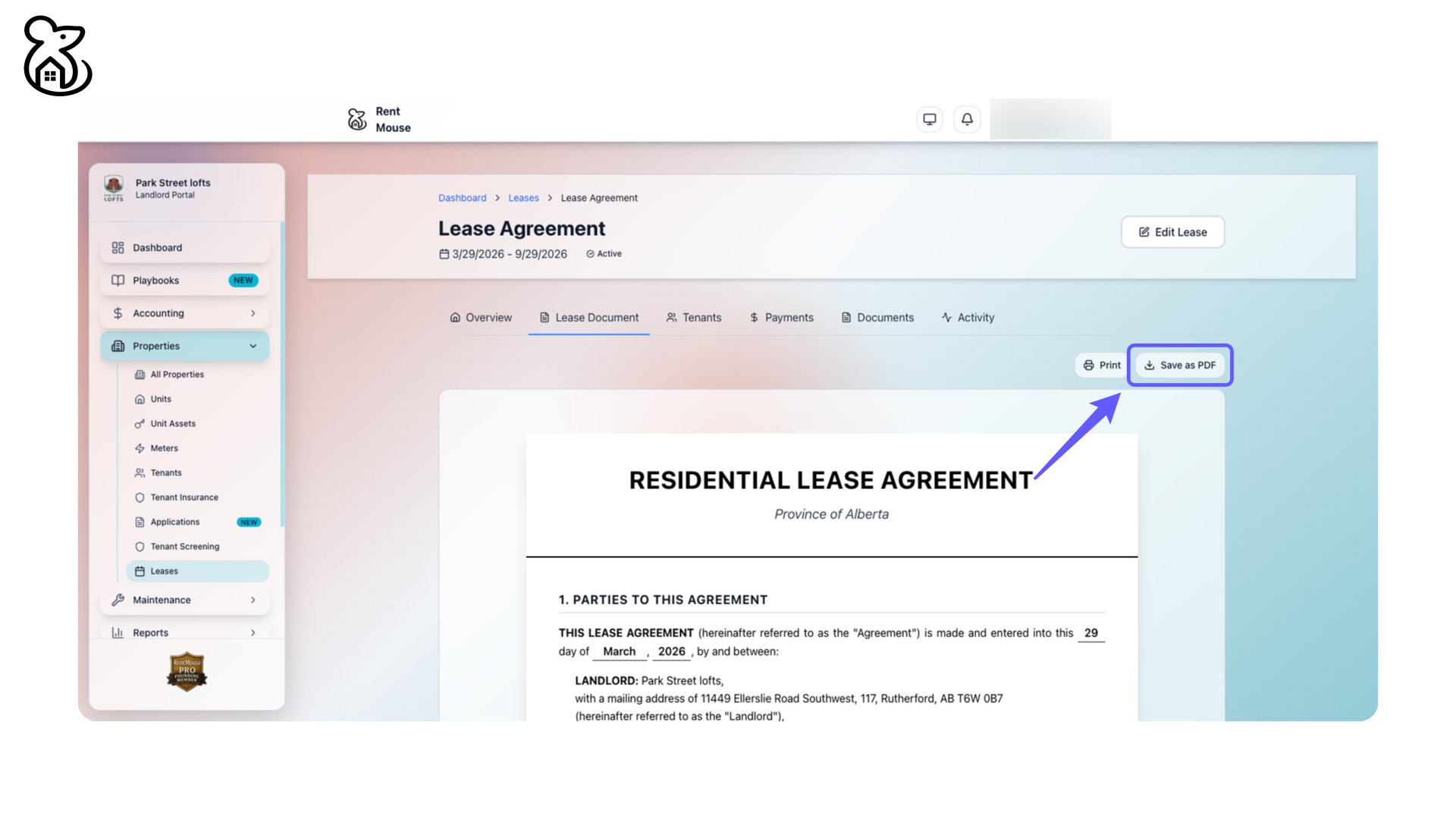 Save Document as PDF