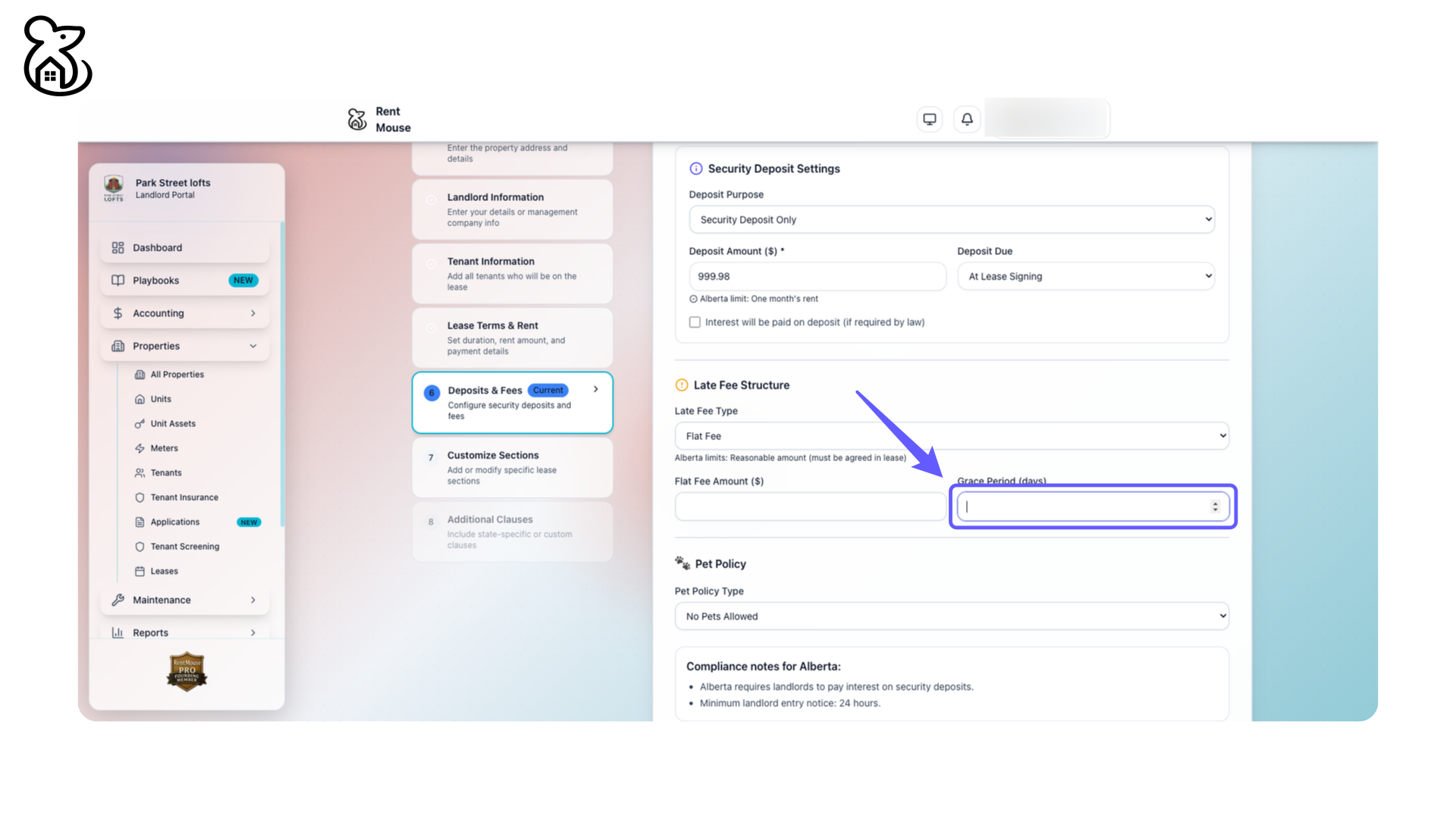 Set Grace Period Duration