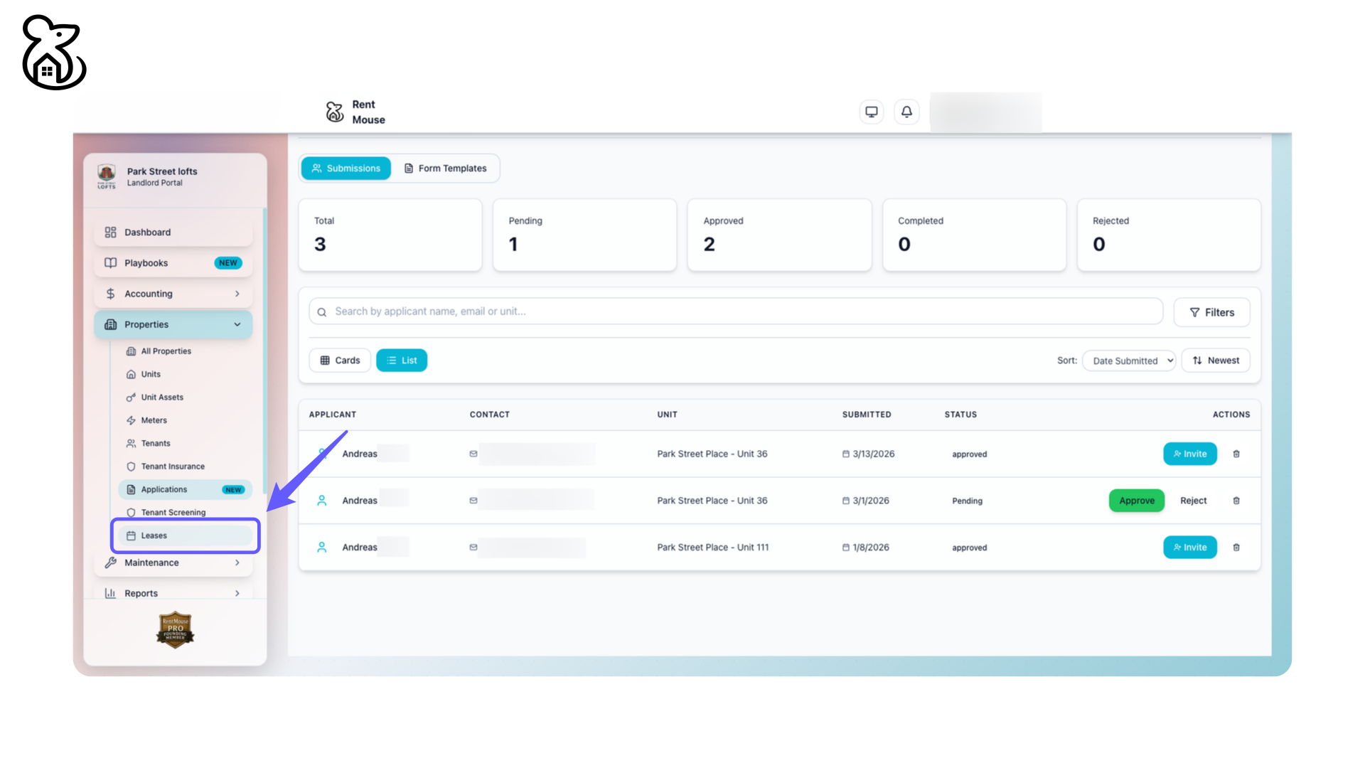 Access Leases Section