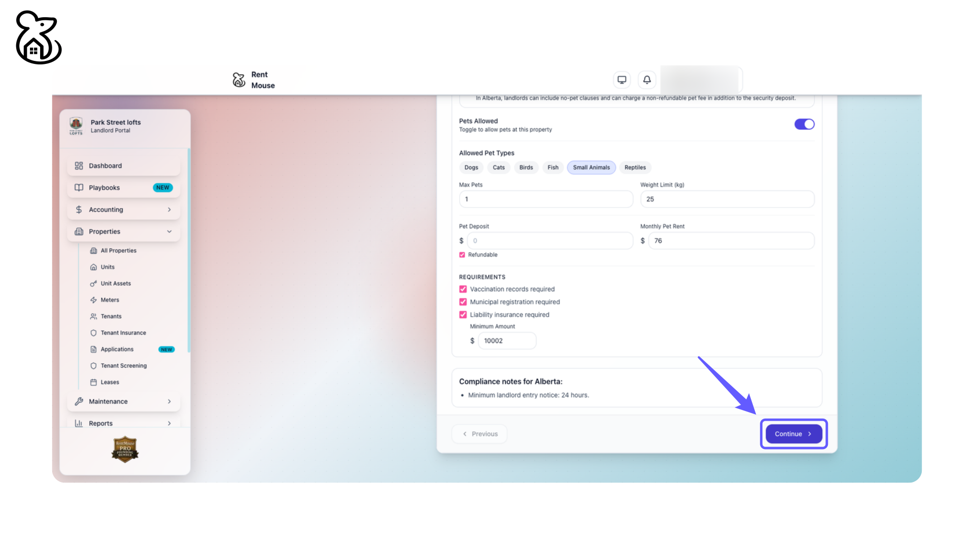 Proceed to Next Step