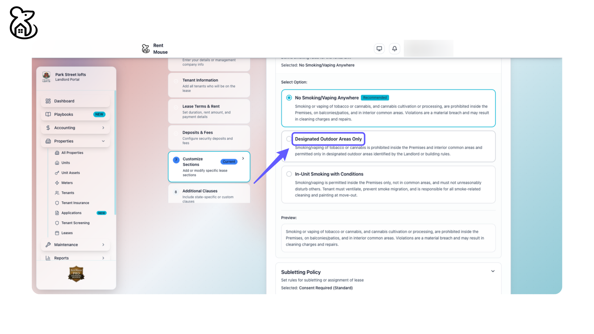 Designate Outdoor Smoking Areas
