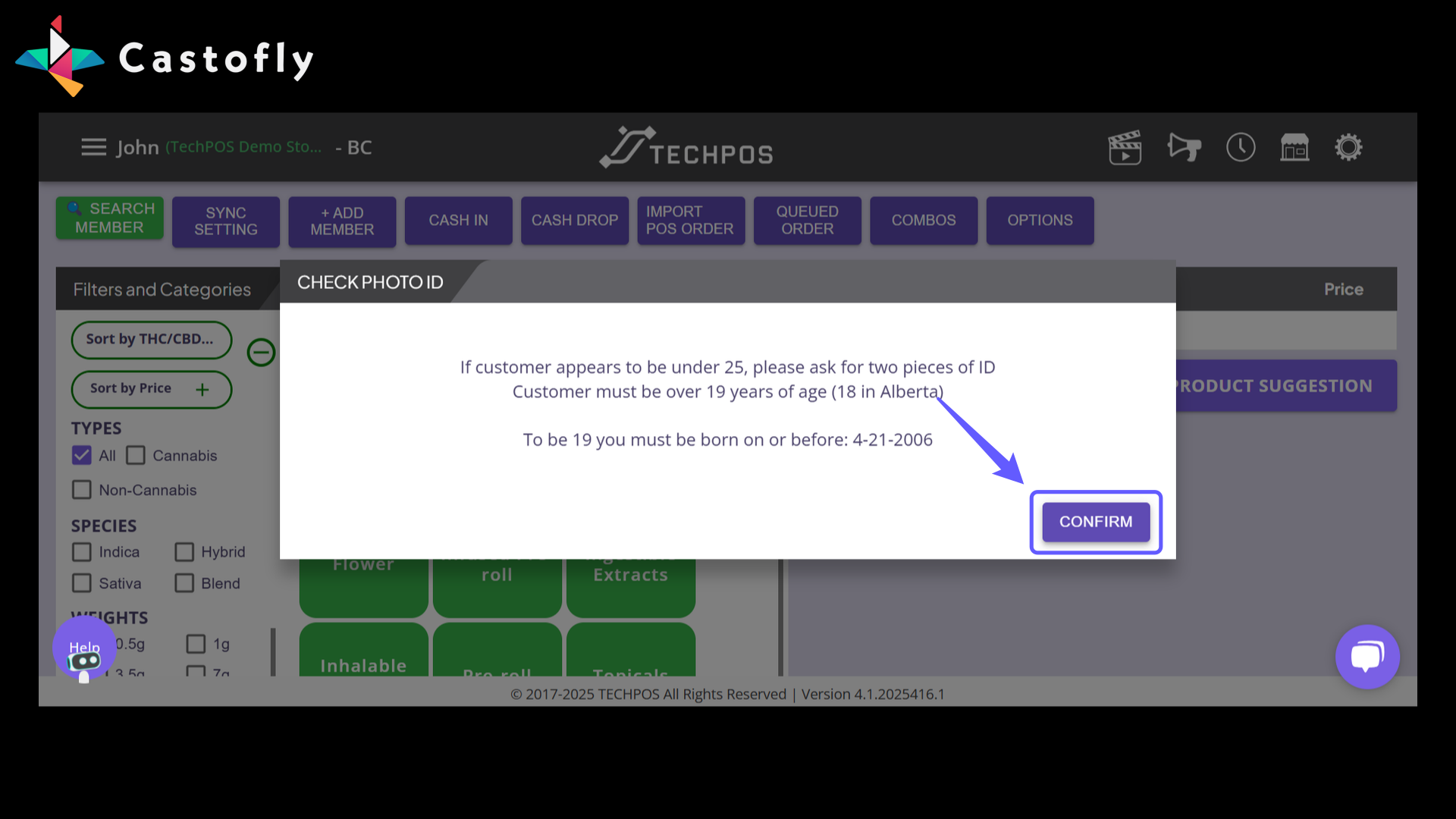 Confirmation Button