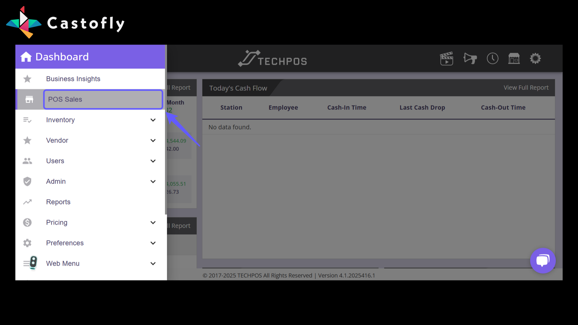 POS Sales Section